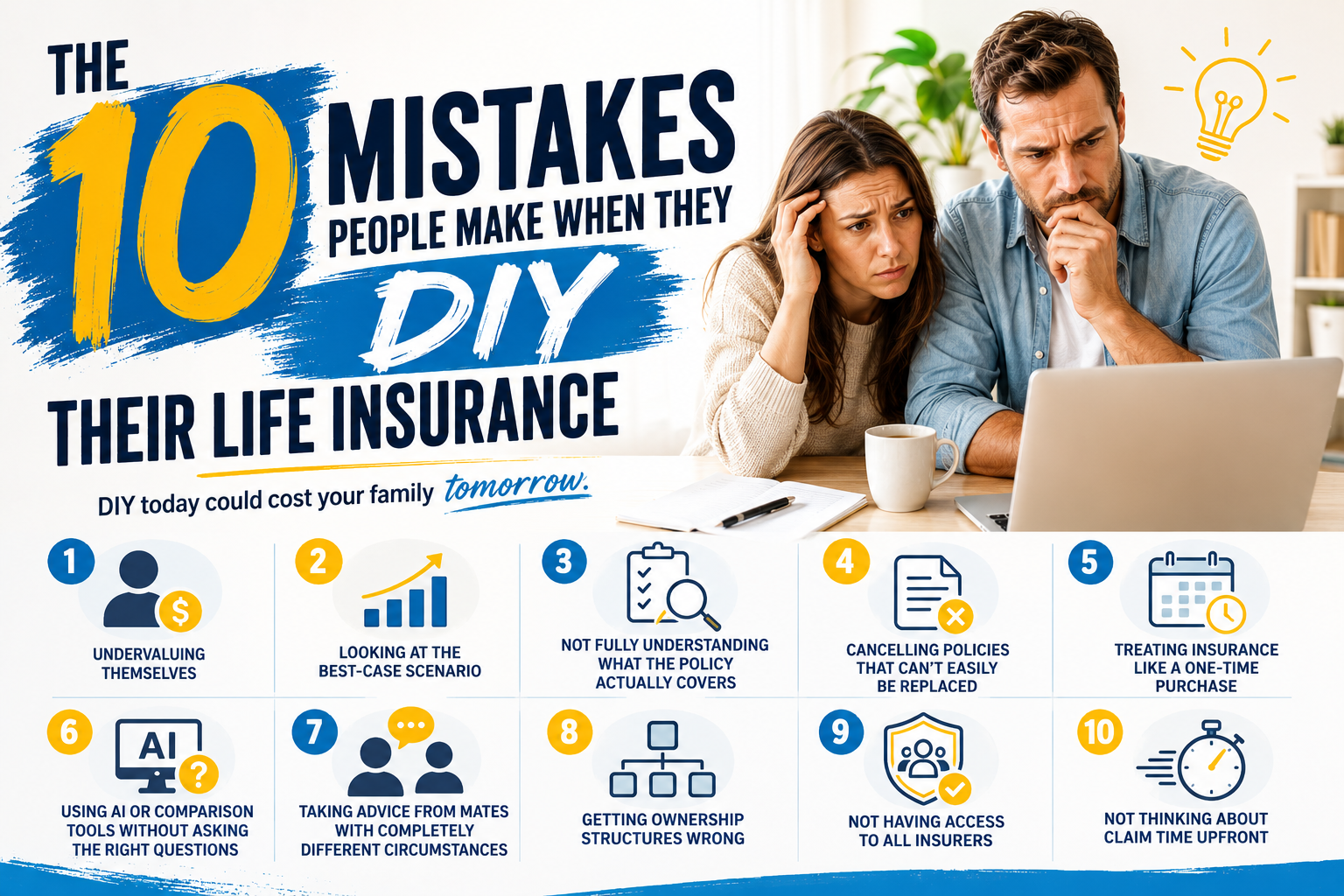 DIY life insurance mistakes